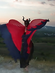 On the Hill under sunset sky