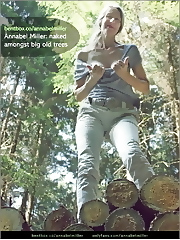 Annabel Miller: naked amongst big old trees