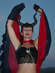 Sunset and Maleficent