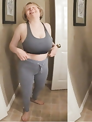 Hot GILF intense masturbation workout